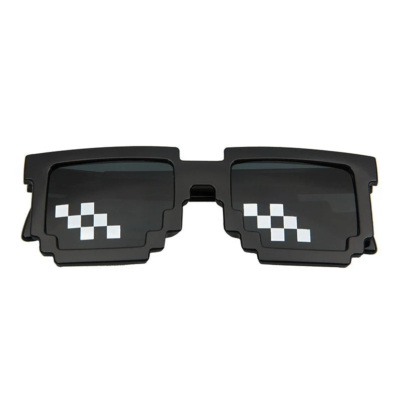 8 Bit Thug Life Sunglasses Pixelated Men Women Brand Party Eyeglasses Mosaic UV400 Vintage Eyewear Unisex Gift Toy Glasses