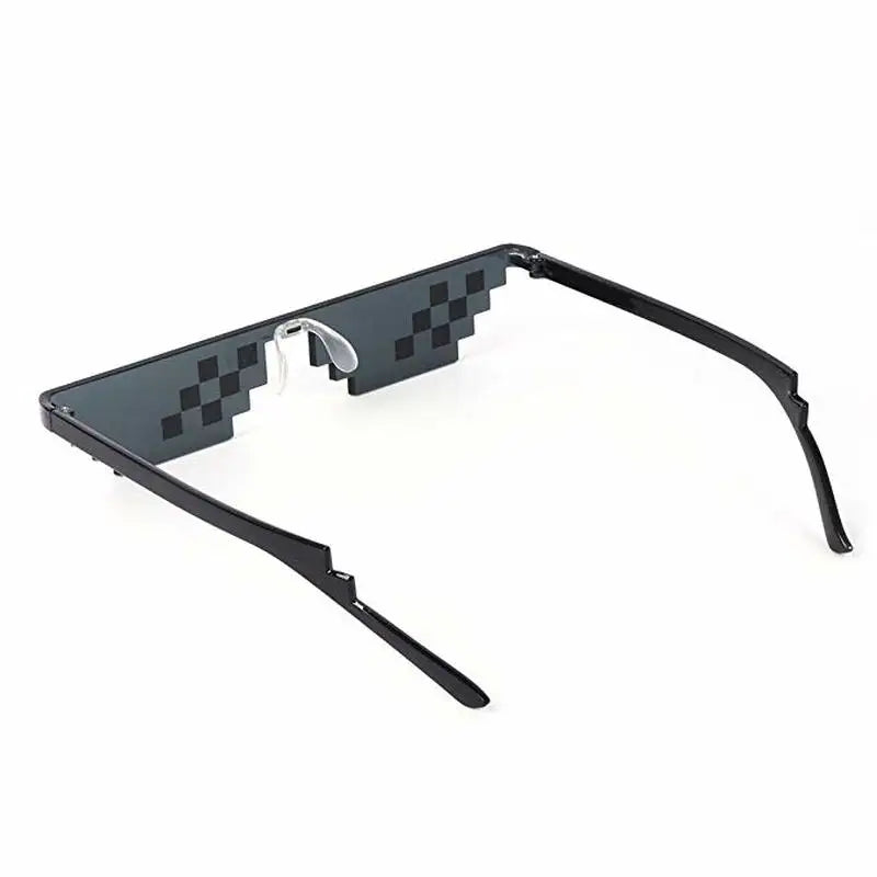 8 Bit Thug Life Sunglasses Pixelated Men Women Brand Party Eyeglasses Mosaic UV400 Vintage Eyewear Unisex Gift Toy Glasses