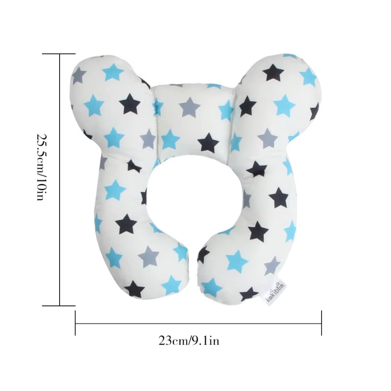 Toddler Baby Pillow Car Seat Head Neck Pillow Soft Neck Support Pillow Newborn Children U Shape Headrest Protection Cushion