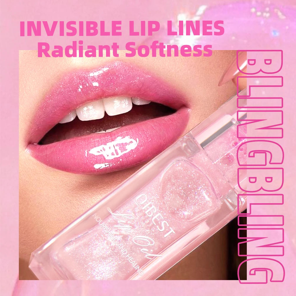 Color Changing Lip Gloss Pearlescent Glassy Lip Oil Natural Moisturizing  Reduce Lip Lines Jelly Plump Lips Care