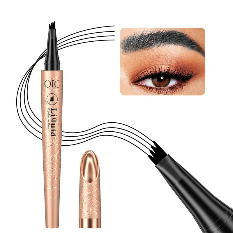 Eyebrow Pencil with Micro-Fork Tip Applicator, Long Lasting Eyebrow Pencil, Brow Styling Brush, Eye Brow Makeup Tool, Makeup Accessories