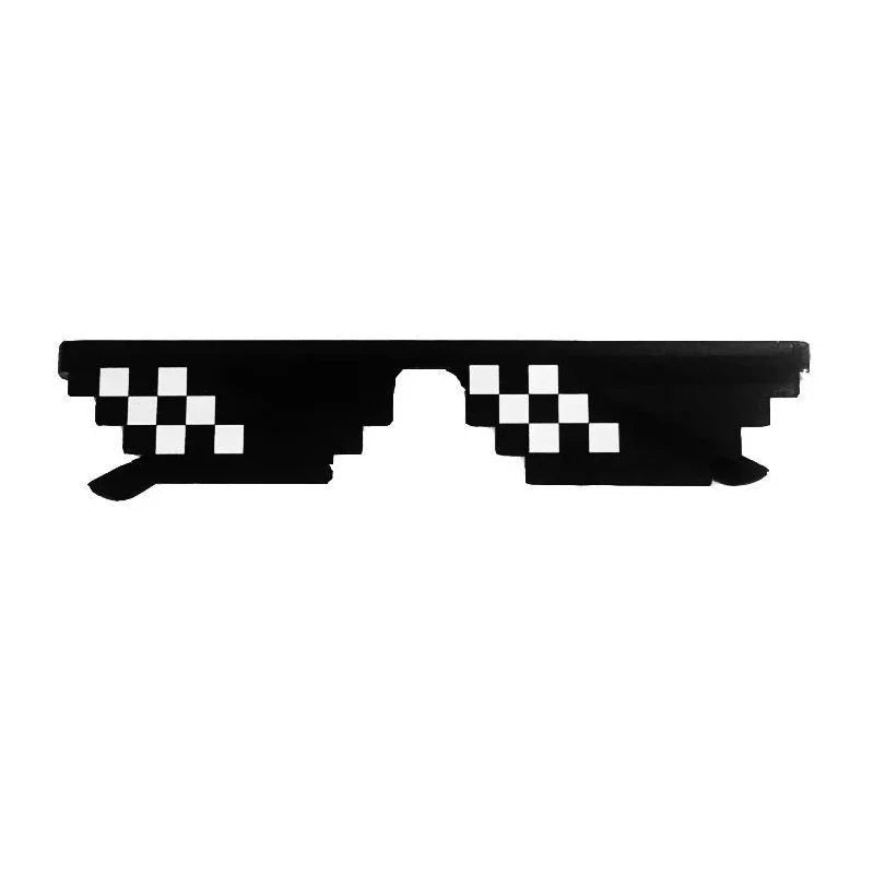 8 Bit Thug Life Sunglasses Pixelated Men Women Brand Party Eyeglasses Mosaic UV400 Vintage Eyewear Unisex Gift Toy Glasses