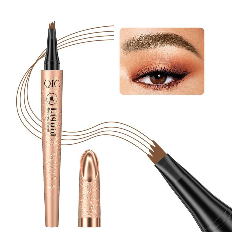 Eyebrow Pencil with Micro-Fork Tip Applicator, Long Lasting Eyebrow Pencil, Brow Styling Brush, Eye Brow Makeup Tool, Makeup Accessories