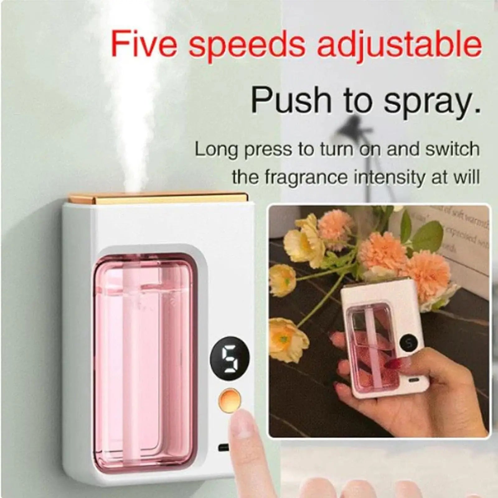 50Ml Desktop Aromatherapy Oil Diffuser Machine USB Smart Air Purifier with Display Car Air Freshener Home Bathroom Deodorization