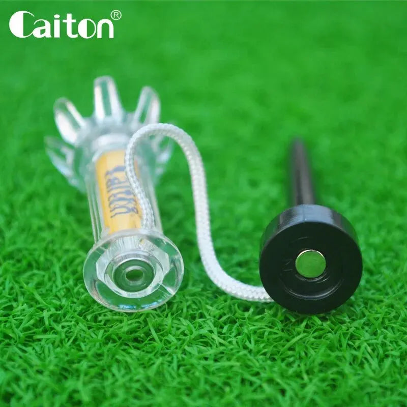 Improve Your Golf Game with the  5Pcs Magnetic Plastic Golf Tee Set - 360Degree Bounce