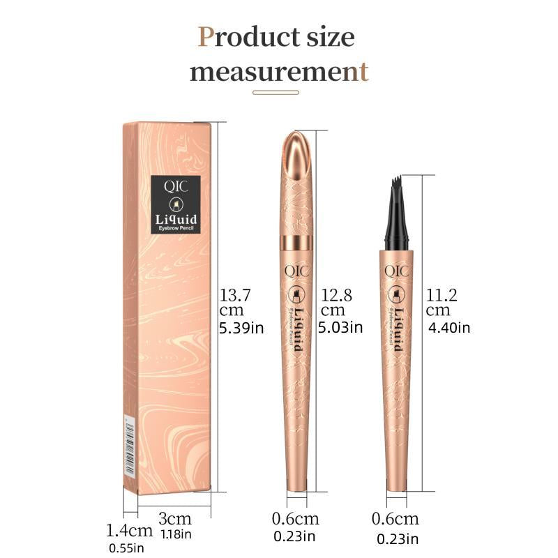 Eyebrow Pencil with Micro-Fork Tip Applicator, Long Lasting Eyebrow Pencil, Brow Styling Brush, Eye Brow Makeup Tool, Makeup Accessories