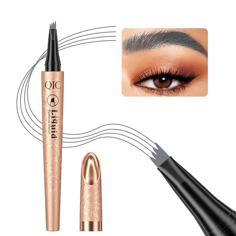 Eyebrow Pencil with Micro-Fork Tip Applicator, Long Lasting Eyebrow Pencil, Brow Styling Brush, Eye Brow Makeup Tool, Makeup Accessories